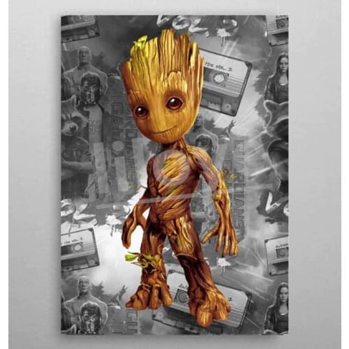 5D DIY square/round Diamond painting Cute baby groot Cross Stitch Kits Full Diamond Embroidery Cartoon Pattern Rhinestone FG2130