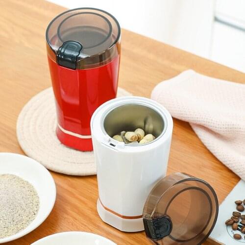 60W Electric Coffee Grinder Soybean Peanut Comminutor Stainless Steel Mill Mini Seasoning Grind Machine Electronic