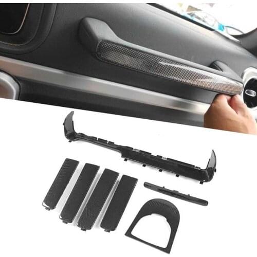 Car styling Automotive Interior Stickers Door Handle Armrest Trim Gearshift Panel Dashboard Cover Replacement Fit for