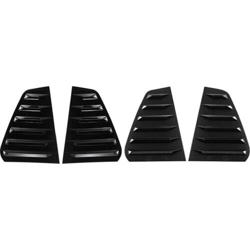 Car Rear Side Window Louvers, for Golf 7 R MK 7 7.5 2013-2020 Racing Style Window Blinds Air Vent Scoop Cover