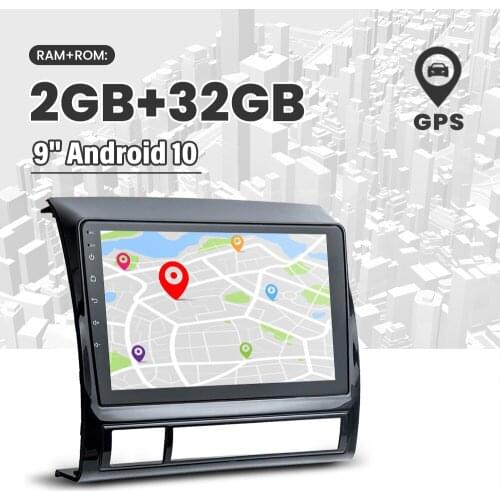 Radio GPS Navigation Android 10.0 9inch Car Multimedia Radio Multimedia Video Player 2+32GB for Toyota Tacoma Hilux 2005-2013