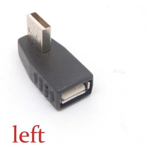 Free shippingUSB 2.0 A Male to Female Extension Cable 90 Degree left Angle Adapter Plug cable Free shippingnew