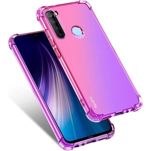 Gradient Color TPU Cover Phone Case For Xiaomi Mi 9 Lite SE 9T CC9 Note 10 Pro A3 Redmi Note 8T 5 6 7 8 Pro K20 7A 8A Coque