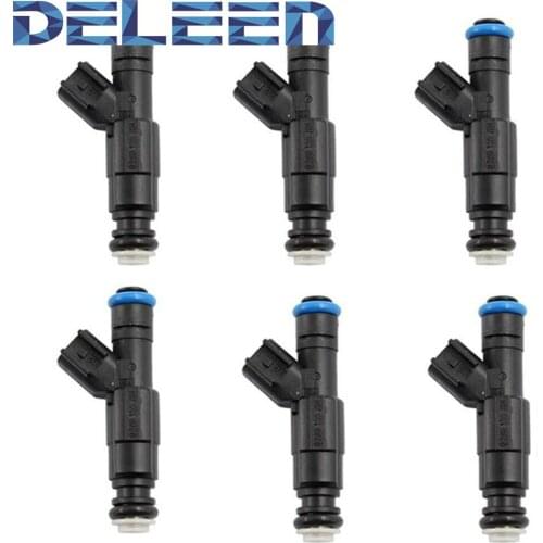 Deleen 6x High impedance Fuel Injector 0280155784 / FJ570 For Jeep Car Accessories
