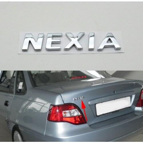 For Daewoo Nexia Emblem Rear Trunk Tailgate Badge Nameplate Car Logo Letters Sticker