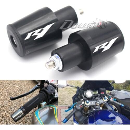 For YAMAHA YZF R1 YZFR1 Motorcycle Accessories 7/8'' 22MM Handlebar Grips Handle Bar Cap End Plugs