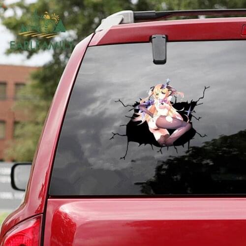 EARLFAMILY 13cm x 11.5cm for Genshin Impact Car Stickers Graffiti Decal Anime Vinyl Waterproof Caravan Car Refrigerators Sticker