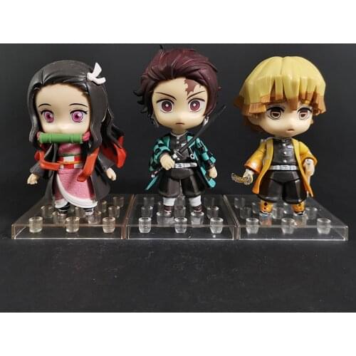 Demon Slayer Zenitsu Agatsuma 1334 Kamado Tanjirou 1193 Nezuko 1194 Q Version Action Figure Collectible Model Toy Doll