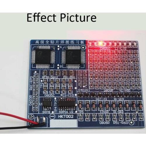 Electronic Components DIY Production Kit Spare Parts Advanced Full-Chip Soldering Practice Board