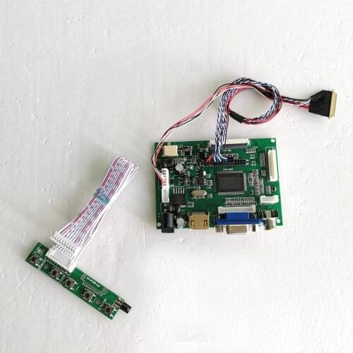 Fit LTN156AT02 WLED LVDS cable VGA 2AV 1366*768 15.6" 40 Pins laptops screen LCD display controller drive card kit