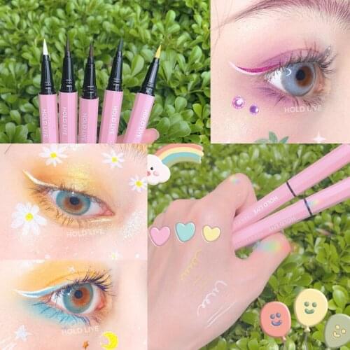 Colorful Eyeliner Pen Eyes Makeup Waterproof Blue Green Eye Liner Make Up Cosmetics Long-lasting Smooth Eyeliners Pen TSLM1