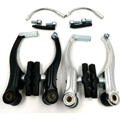 FMFXTR Bicycle Caliper Brake 110mm Mountain Bike Road Bicycle V Brake With Pads Aluminum Alloy Brakes Accessories Black Silver
