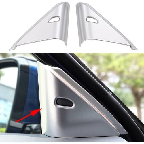 Interior Front Window Chrome Door A Pillar Frame Decoration Cover Trim Fit For Nissan Altima 2019 2020 2021 Accessories