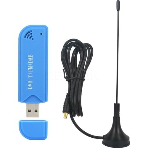 Kebidumei Video Equipment Digital USB 2.0 TV Stick TV Dongle DVB-T+DAB+FM RTL2832U+R820T2 Support SDR Tuner Receiver For WIN7