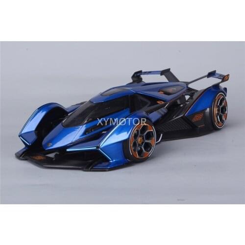 Maisto 1/18 For Lamborghini V12 Vision GT Concept Diecast Model Car Toys Gifts Collection Display Blue Metal