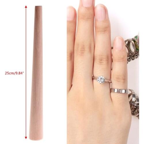 Tapered Mandrel Wood Ring Stick Making Different Sizes Tools Jewelry Equipments