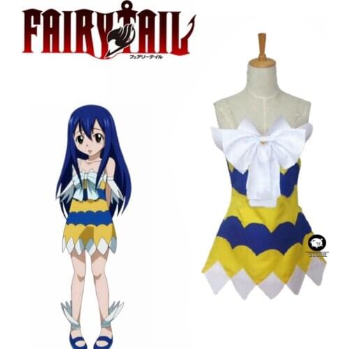 Anime Fairy Tail Wendy Marvell Cosplay Costume Custom Halloween Christmas Uniform Custom Made Any Size