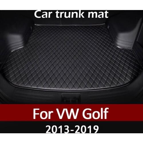 MIDOON Car trunk mat for Volkswagen Golf 7 Station wagon 2013 2014 2015 2016 2017 2018 2019 cargo liner carpet interior accessor