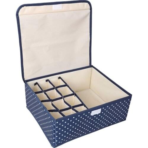 Washable underwear storage box foldable bras socks drawer organizer Multi-function home storage organizer