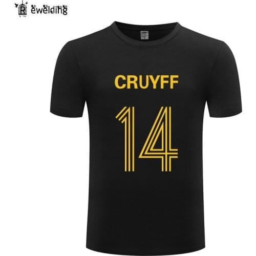 JOHAN CRUYFF 14 Print Men T Shirt Fitness T Shirts Men Cotton Short Sleeve Male Tshirt Streetwear Tee Shirt Homme Funny Big Size