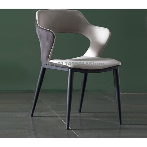 Nordic Dining Chair Modern Minimalist Dining Chair Light Luxury Dining Chair Technology Cloth Stool Home Back Chair