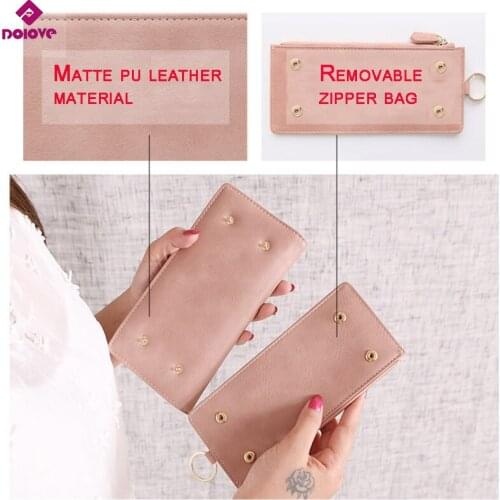 2017 New Women Wallets Leather High Quality Long Design Clutch hide Wallet High Quality Fashion Female Purse Removing zipper bag