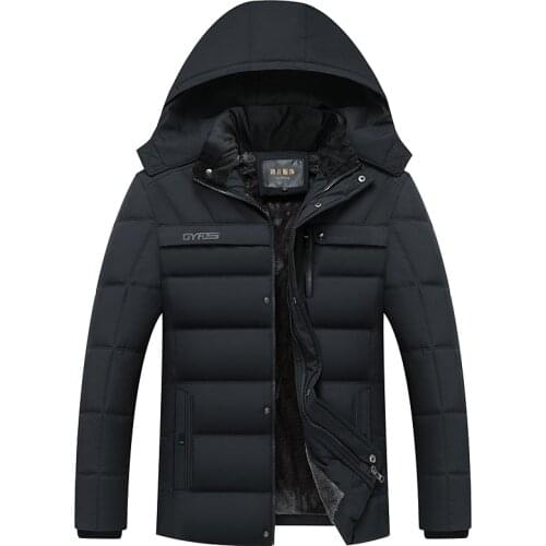 Parka Men Coats 2020 Winter Jacket Men Thicken Hooded Waterproof Outwear Warm Coat Fathers' Clothing Casual Mens Overcoat