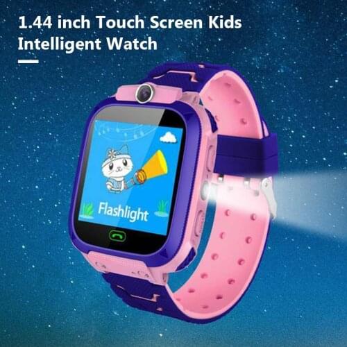 Portable Smart Watches 1.44 inch Touch Screen GPS Location Kids Smart Watch Supports Remote Camera Boys Girls Sports Bracelet