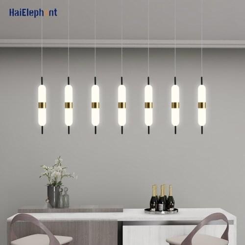 Modern Iron Aluminum Acrylic LED Pendants Lamps For Bedroom Kitchen Dining Living Room Creative Indoor Lights Home Deco Lighting