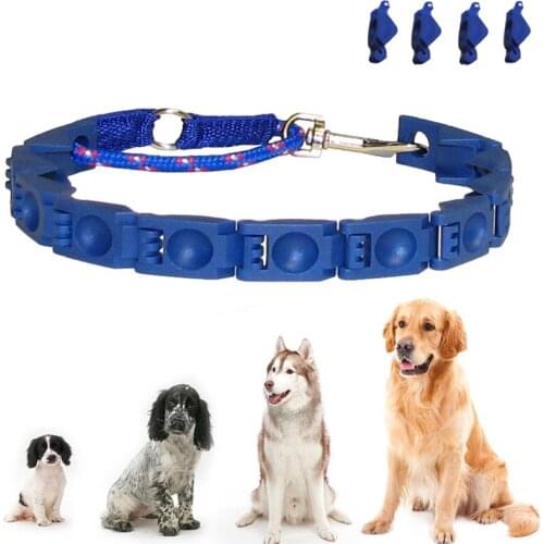 Pets Dogs Command Collar Adjustable Anti-Bark Dog Training Collar Neck Ring for Good Obedience No Shock Electric