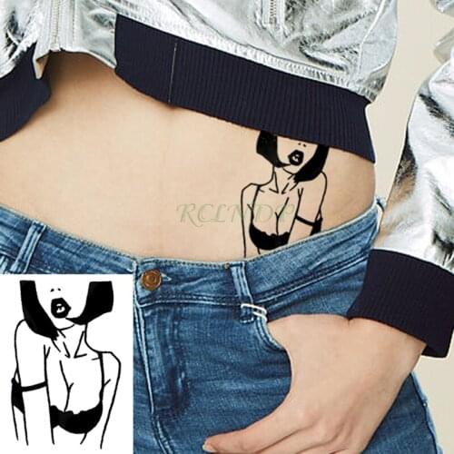 Waterproof Temporary Tatoo Sticker Old School Fake Tatto Flash Tattoo Sexy Girl Shoulder Wrist Foot Tatouage For Women Man