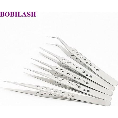 1pc Profession Stainless Eyelash Tweezers Eyelash Flower Extension Beauty Makeup Tools High Precision Quality Eyebrow Tweezers