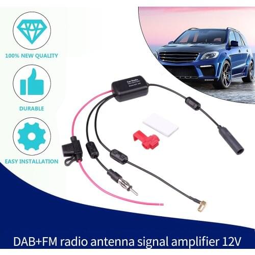 12V Auto Car Radio FM Antenna Signal Amp Amplifier Booster For Marine Car Vehicle Boat 330mm FM Aerials ANT 208 For Stereo Radio