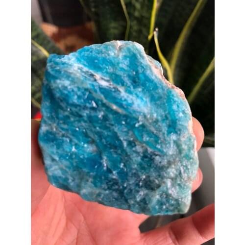 120g Azul apatita Cristal Natural Pedra Bruta fosforito amostras Minerais cura