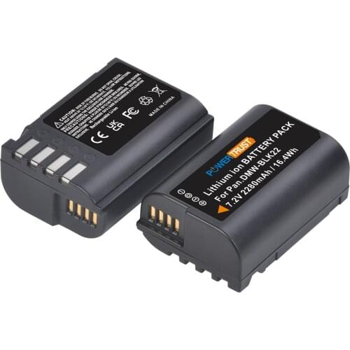 2280mAh DMW BLK22 Battery for Panasonic DMW-BLK22 Battery, LUMIX DC-S5 DC-S5K Camera