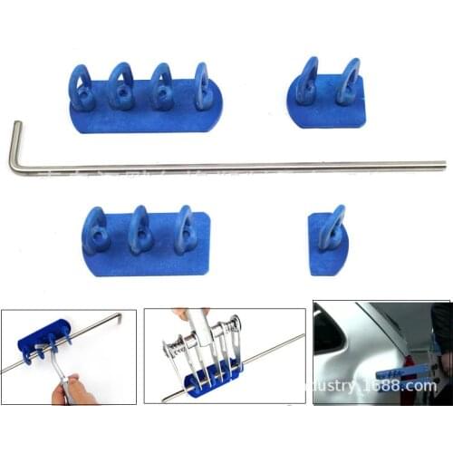 4pcs/5pcs Chain Glue Tabs With L Sticks Car Dent Repair Tools Kit For Dent Puller Dent Lifter