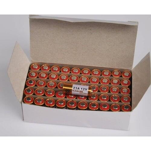 50PCS 23A 12V dry primary alkaline battery 23AE 21/23 A23 23GA MN21 for doorbell,car alarm,walkman,car remote control etc