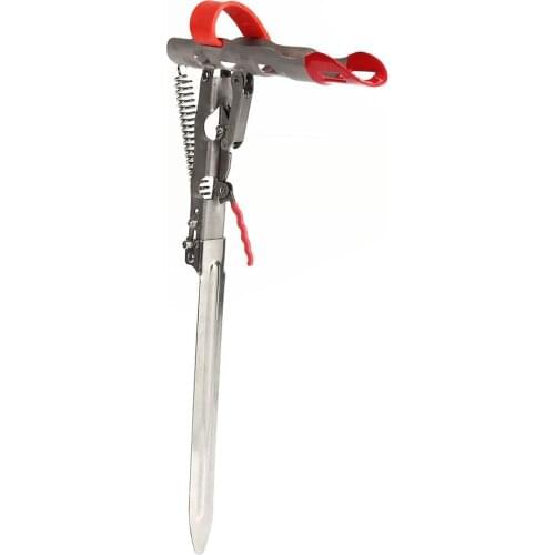 Automatic Fishing Pole Bracket Foldable Spring Fishing Pole Bracket Durable Outdoor Fishing Gear Anti-Rust Steel Fishing Bracket