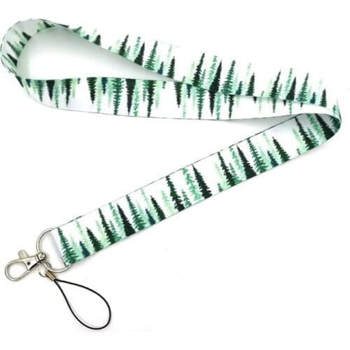 Botany Tree Neck Straps Keychain Lanyard For Keys ID Badge Holder DIY Hang Rope with Keyring Mobile Phone Accessories