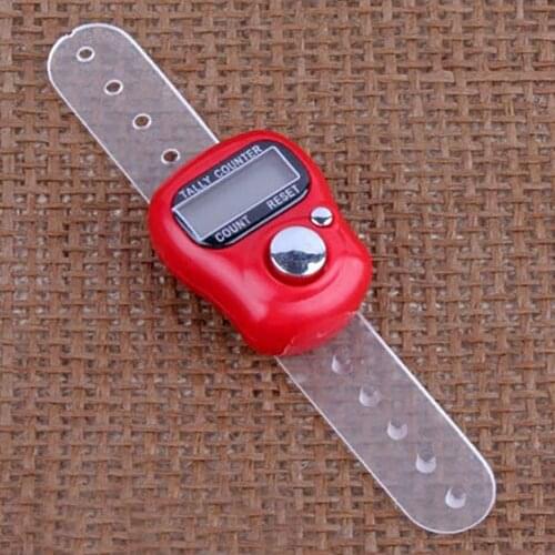 New Mini Durable Finger Ring Golf Digital Stitch Marker LCD Display Tally Counter