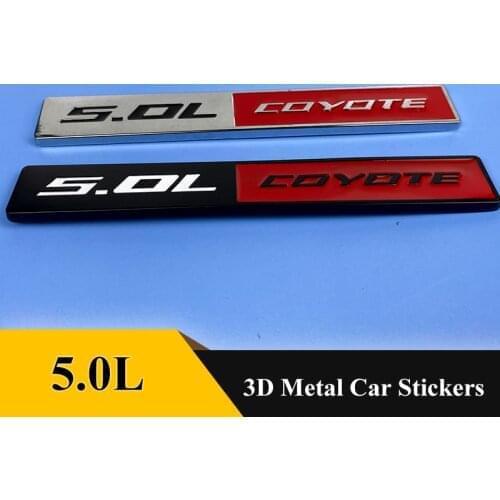1pcs 3D Metal 5.0L COYOTE Emblem Badge 5.0LCOYOTE Grill Sticker Car Styling for JEEP Chevrolet Ford Mustang Dodge Accessories