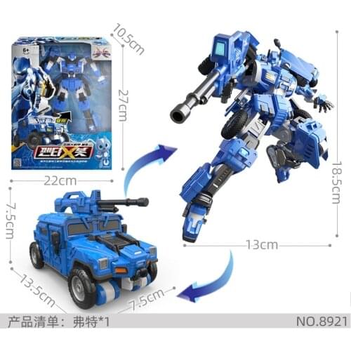 2021 Anime Korea Mini Force Car Transformation Toys Deformed Robot Action Figure Toys Boy Child Souvenir Gift