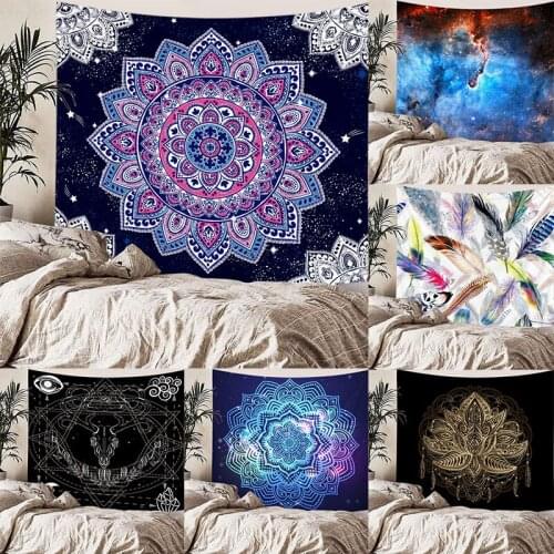 Indian Mandala Tapestry Home Decor Boho Tapestry Wall Hanging Hippie Tapestry Psychedelic Witchcraft Tapestry Decorative Balcony