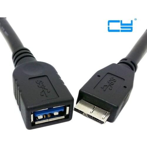 Micro B USB 3.0 Cable USB 3.0 A Female to Micro B Male OTG Data Cable for Samsung Note 3 S5 USB 3.0 Harddisk Device