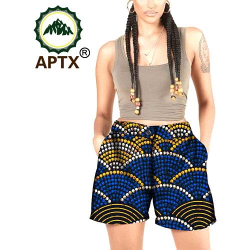 African Clothing For Women Ankara Style Short Pants Cute Wax Pure Cotton Loungewear Above Knee Fashion Lady Loose Casual Batik