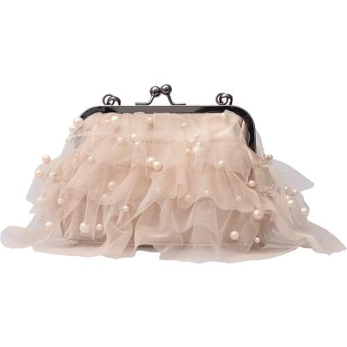 Summer Tassel Shoulder Messenger Bag Ribbons Pearl Women Crossbody Bags With Hasp 2019 Fashion Solid Color PU Leather Chain Bag