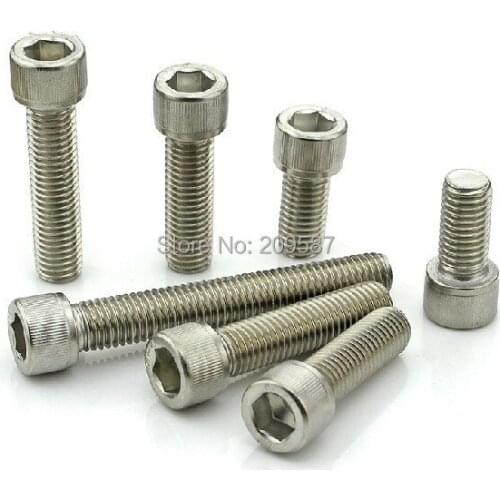 Lot50 Metric Thread M5* 50mm Stainless Steel Hex Socket Bolt Screws