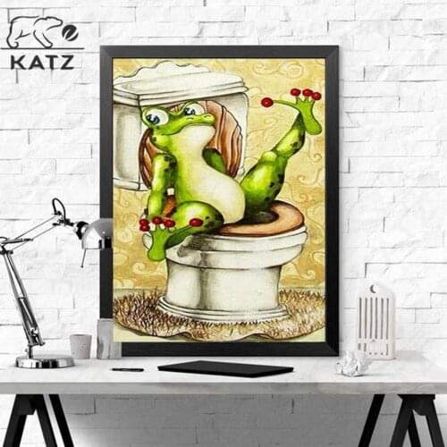 Cartoon Frog Diamond Painting Eyes Creative Embroidery Crossing Diy Fairy Tale Mosaic Art Gift Cross Stitch Home Decoration
