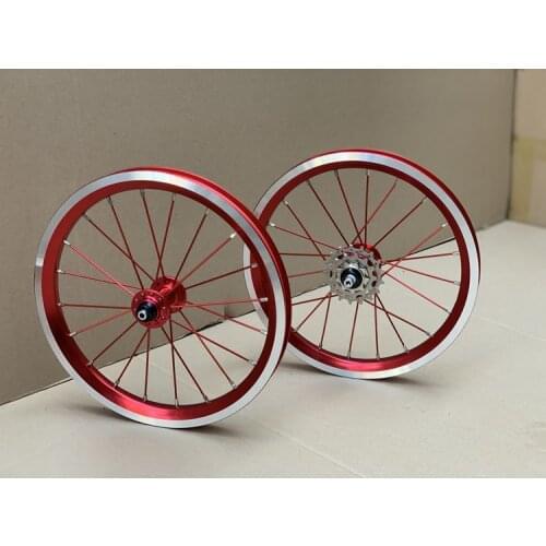 New 9-13-17T bicycle wheel set 14/16 inch wheel set folding bicycle 412 / outer three shift wheel set 16 inch outer three speed