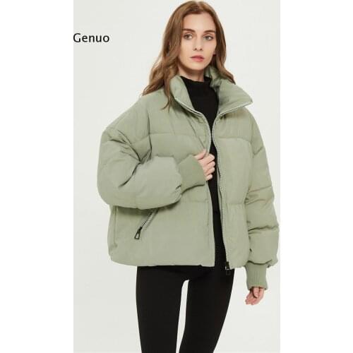 Autumn Winter Women Jackets Thicken Streetwear Oversized Parkas Long Batwing Sleeve Pockets Female Coats Mujer Tops
